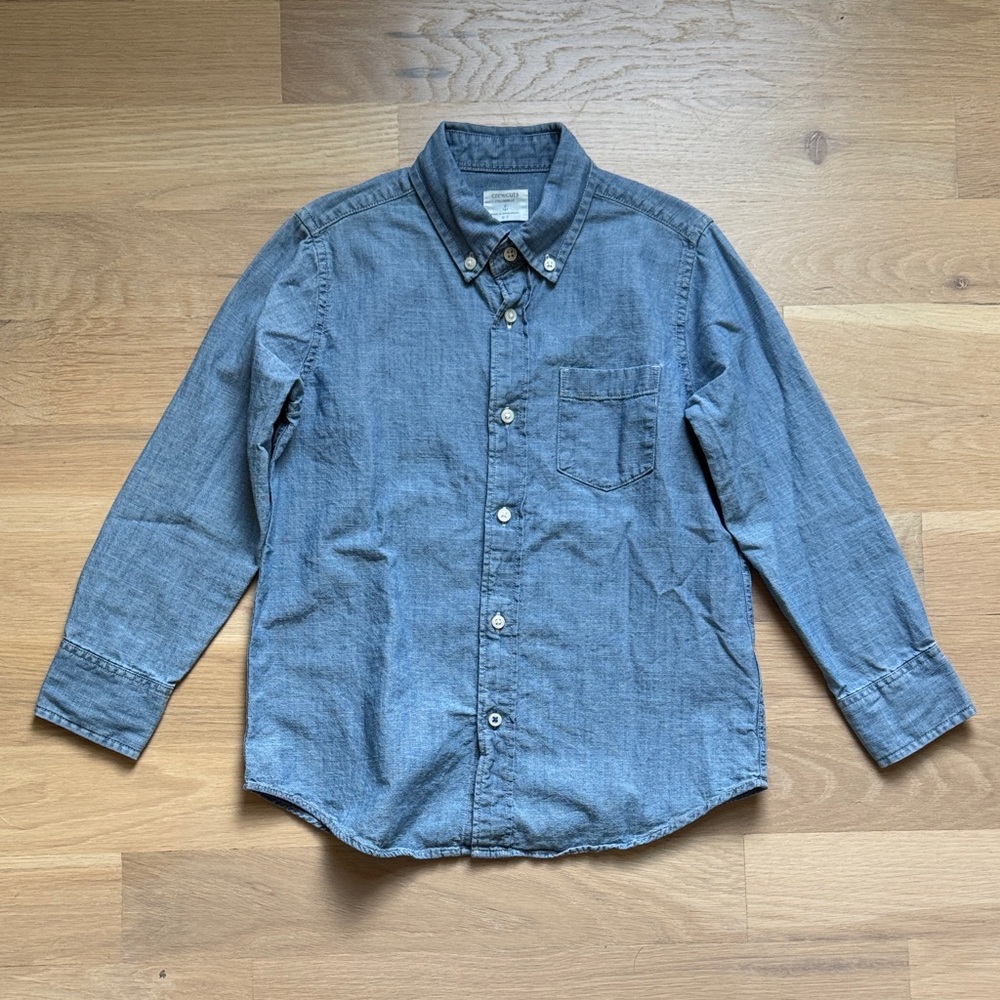 Boys’ J.Crew Crewcuts Long-Sleeve Chambray Shirt - Size S (6-7)
